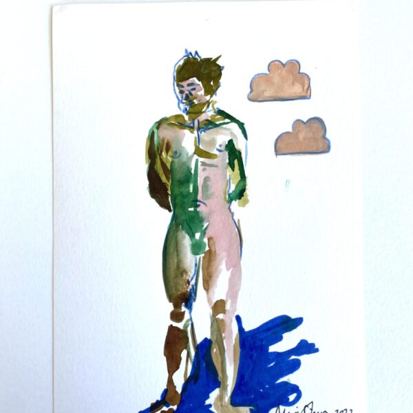 Mixed media figure study II